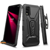 For Samsung Galaxy A33 5G Hybrid Armor Kickstand with Swivel Belt Clip Holster Heavy Duty 3 in 1 Defender Shockproof  Phone Case Cover
