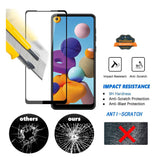For Samsung Galaxy S21 FE/Fan Edition Screen Protector, 9H Hardness Full Glue Adhesive Tempered Glass [3D Curved Glass, Bubble Free] HD Glass Screen Protector Clear Black Screen Protector