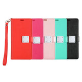 For Nokia C200 Wallet Case PU Leather Credit Card ID Cash Holder Slot Dual Flip Pouch with Stand and Strap  Phone Case Cover