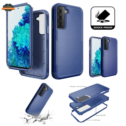 For Apple iPhone 14 (6.1") Hybrid Rugged Hard Shockproof Drop-Proof with 3 Layer Protection, Military Grade Heavy-Duty  Phone Case Cover