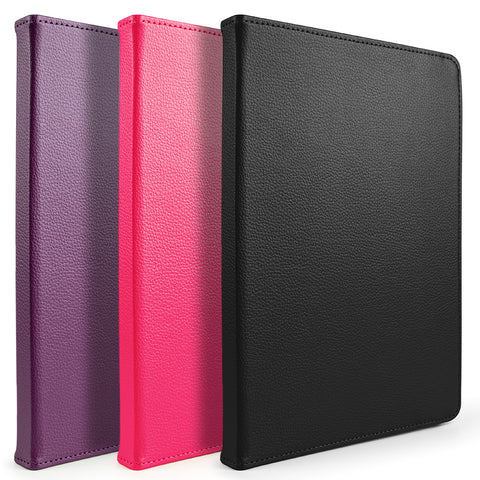 For Universal Tablet Case PU Leather with 360 Degree Rotatable Kickstand and Multiple Viewing Angles Fit 9" - 11" iPad/Android/Tablet PCs  Phone Case Cover