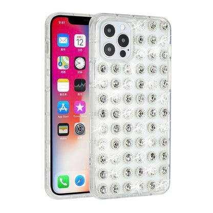 For Apple iPhone 13 Pro Max (6.7") Luxury All Over 3D Diamonds Rhinestone Thick TPU Shiny Bling Glitter Protective Rubber  Phone Case Cover