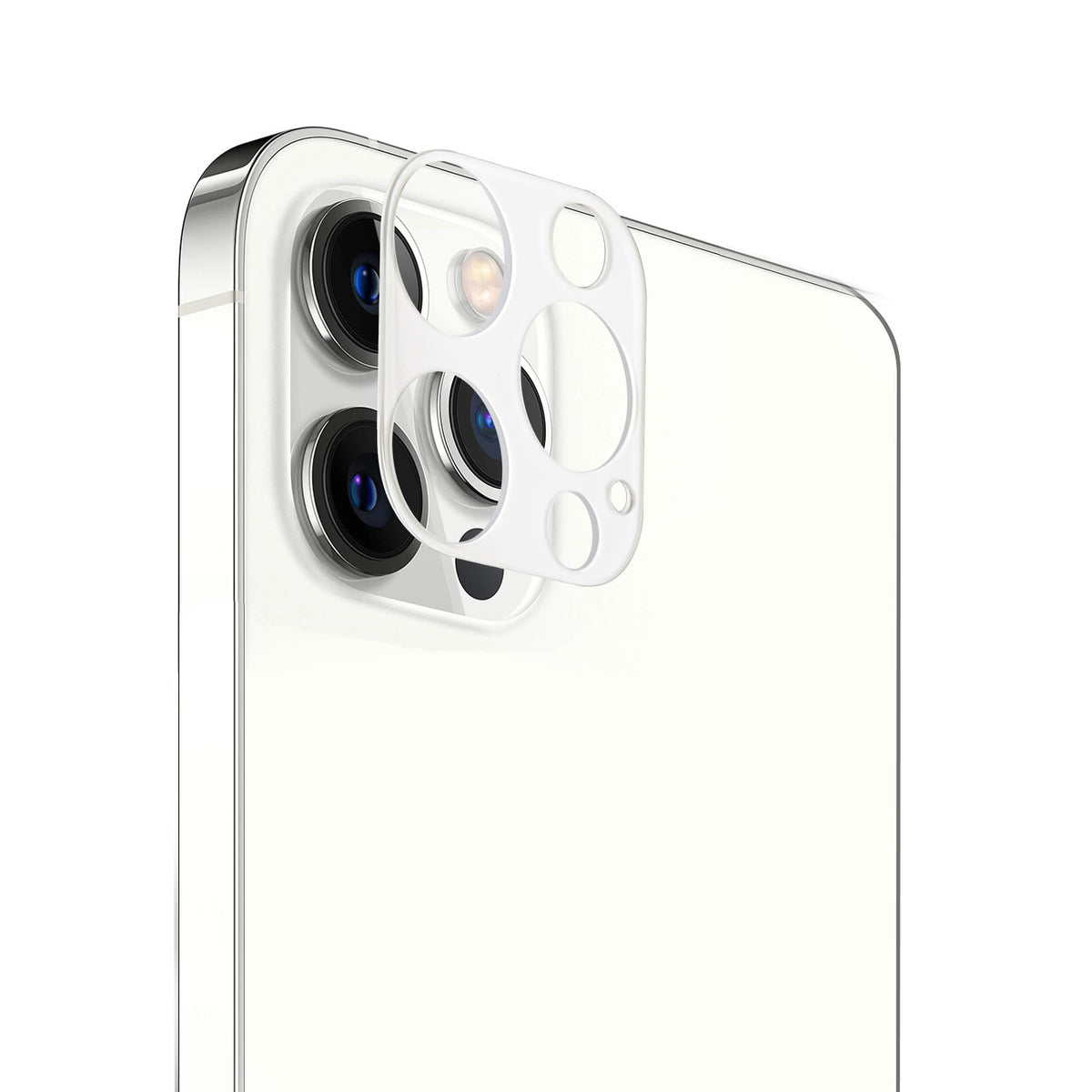 For Apple iPhone 14 Pro Max (6.7") Camera Lens Protector Back Tempered Glass Camera [9H Clear Glass] [Case Friendly] White Screen Protector