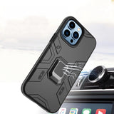 For Apple iPhone 11 (6.1") Slim Rugged Shockproof Hybrid with Magnetic Ring Stand Holder  Phone Case Cover