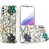 For Samsung Galaxy A53 5G Bling Crystal 3D Full Diamonds Luxury Sparkle Transparent Rhinestone Hybrid Protective  Phone Case Cover