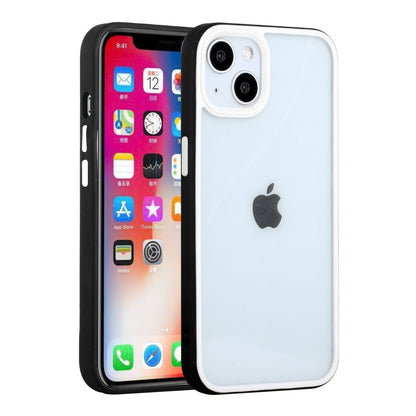 For Apple iPhone 14 /Plus Pro Max Hybrid Transparent Colored Frame Bumper Hard Back Shockproof Slim  Phone Case Cover