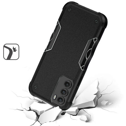 For Apple iPhone 14 Pro (6.1") Slim Tough Shockproof Hybrid Heavy Duty Dual Layer TPU Bumper Rugged Rubber Armor Black Phone Case Cover