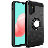 For Motorola Moto G Power 2022 Hybrid Ring Stand Brushed with 360 Rotating Ring Magnetic Bracket Armor Texture Rugged  Phone Case Cover