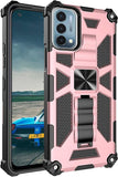 For Samsung Galaxy A71 5G Hybrid Cases Built in Magnetic Kickstand, Military Grade Bumper Heavy Duty Dual Layers Rugged Protective Rose Gold Phone Case Cover