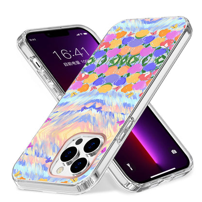 For Apple iPhone 14 (6.1") Creative Stylish Fashion Design Hybrid Rubber TPU Hard PC Shockproof Slim Fit  Phone Case Cover