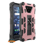 For Cricket Ovation 2 Built in Magnetic Kickstand, Military Hybrid Bumper Heavy Duty Dual Layers Rugged Protective  Phone Case Cover