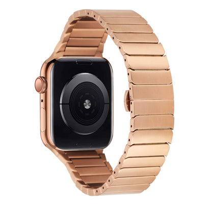 For Apple Watch Size 42/44/45mm Stainless Steal Replacement Watch Band Strap Bracelet Wristbands Buckle for iWatch Series 8/SE2/7/SE/6/5/4/3/2/1  Phone Case Cover