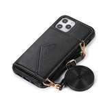For Samsung Galaxy S22 /Plus Ultra Wallet Case Credit Card ID Holder Lanyard Detachable Neck Strap Protective Flip Slim PU Leather  Phone Case Cover