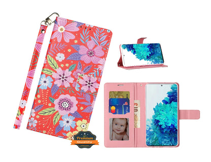 For Apple iPhone 13 Pro (6.1") Design Wallet Case ID Money Credit Card Holder Leather Folio Pocket Flip Pouch & Strap  Phone Case Cover