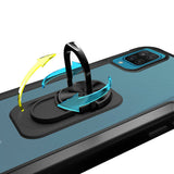 For Samsung Galaxy A22 5G Clear Military Grade Design Hybrid Protective with Ring Holder Kickstand [Magnetic Car Mount Feature]  Phone Case Cover