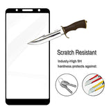 For Alcatel 3V 5032w (2019) Full Coverage Tempered Glass Screen Protector Full Screen 3D Curved Cover Clear / Black Screen Protector