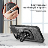 For Nokia G400 Armor Hybrid Stand Ring Hard TPU Rugged Full-Body Protective [Military-Grade] Magnetic Car Ring Holder Black Phone Case Cover