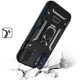 For Motorola Moto G 5G 2022 Wallet Case Hybrid Ring Stand with Invisible Credit Card Holder Heavy Duty Shockproof Rugged  Phone Case Cover