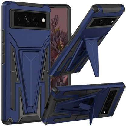 For Google Pixel 7/ 7 Pro Heavy Duty Protection Hybrid Built-in Kickstand Rugged Shockproof Military Grade Dual Layer Hard PC  Phone Case Cover