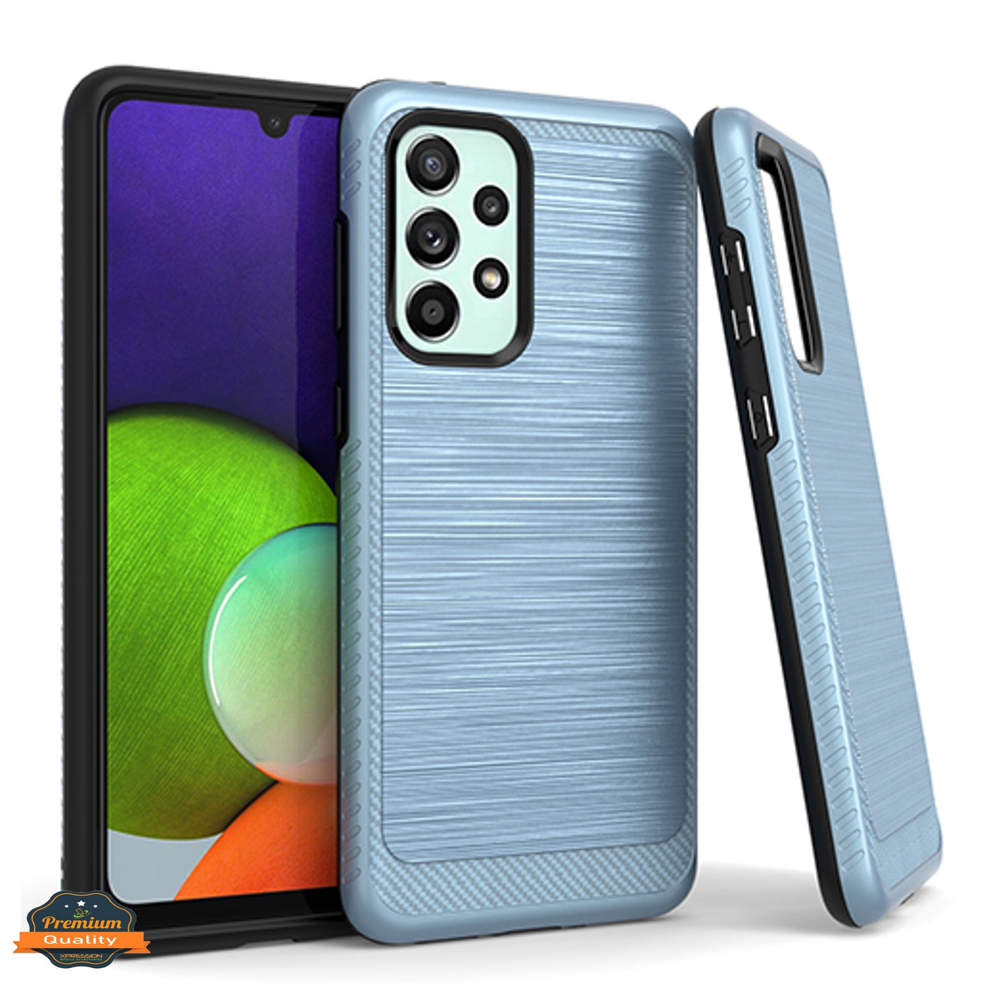 For Motorola Moto G Stylus 2022 4G Armor Brushed Texture Rugged Carbon Fiber Design Shockproof Dual Layers Hard PC  Phone Case Cover
