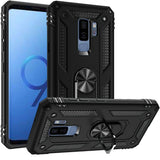 For Samsung Galaxy S9 /S9 Plus Hybrid Durable PC Dual Layer TPU 360° Rotatable Ring Stand Holder Kickstand Fit Magnetic Car Mount  Phone Case Cover