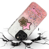 For TCL Revvl V Plus 5G (T-Mobile) Fashion Graphic Pattern Design Epoxy Colorful Skin Glitter Hybrid Bling TPU Hard Impact  Phone Case Cover