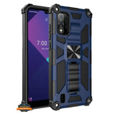 For TCL 20 XE Built in Magnetic Kickstand, Military Hybrid Bumper Heavy Duty Dual Layers Hard PC + TPU Rugged Protective  Phone Case Cover
