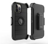 For Samsung Galaxy S22 Combo 3in1 Holster Heavy Duty Rugged with Swivel Belt Clip and Kickstand Black Phone Case Cover