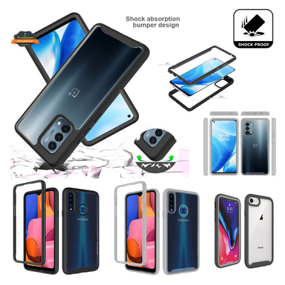 For Motorola Moto G Stylus 2022 4G Clear Dual Layer Rugged Bumper Frame Heavy Duty Hybrid Shockproof Rubber Hard TPU  Phone Case Cover