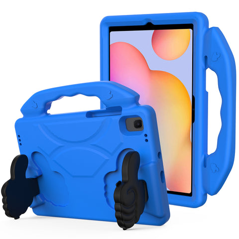 Case for Samsung Galaxy Tab A (8.0 inch) T290,T295 Hybrid Shockproof Thumbs Up Kickstand Rubber TPU Kid-Friendly Bumper Tablet Blue Tablet Cover