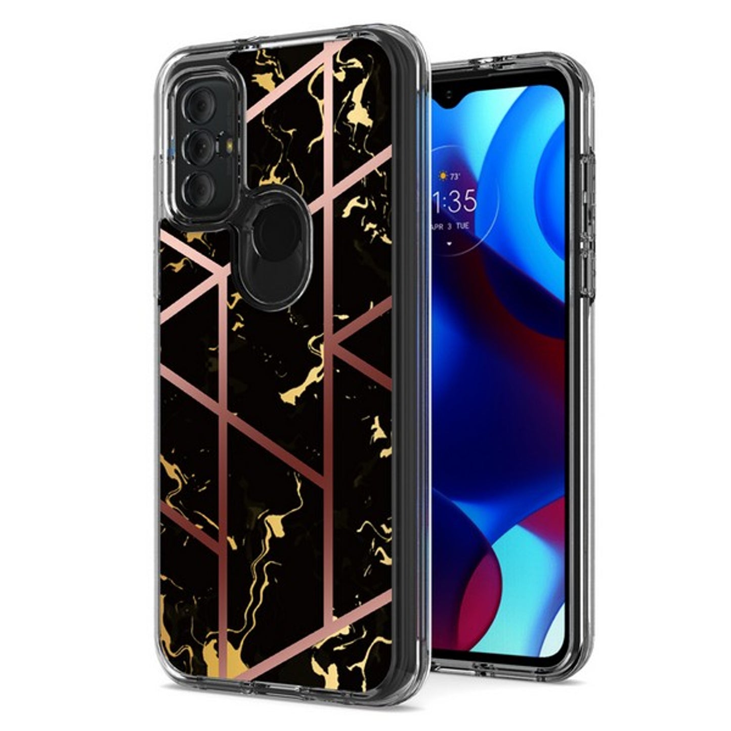 For Apple iPhone 14 /Pro Max Stylish Hybrid Fashion Marble Trendy Design Hard Back PC Shockproof TPU Rubber  Phone Case Cover