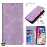 For Apple iPhone 13 Pro Max (6.7") Wallet PU Vegan Leather ID Credit Card Money Holder with Magnetic Closure Pouch Flip  Phone Case Cover