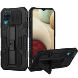 For Samsung Galaxy A12 5G Hybrid Tough Rugged [Shockproof] Dual Layer Protective with Kickstand Military Grade Hard PC + Soft TPU  Phone Case Cover
