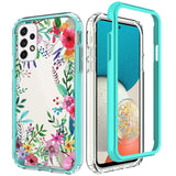 For Samsung Galaxy A53 5G Beautiful Design 3 in 1 Hybrid Triple Layer Armor Hard Plastic Rubber TPU Protective Frame  Phone Case Cover