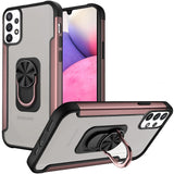For Samsung Galaxy A33 5G Clear Military Grade Design Hybrid Protective with Ring Holder Kickstand [Magnetic Car Mount Feature]  Phone Case Cover