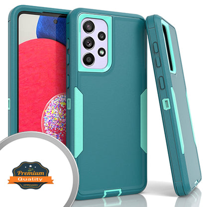 For Samsung Galaxy A23 5G Tough Hybrid Shockproof Silicone Rubber TPU + Hard PC Heavy Duty Three Layer Protection  Phone Case Cover