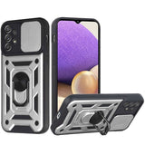 For Samsung Galaxy A53 5G Hybrid Cases with Camera Lens Cover and Ring Holder Kickstand Rugged Dual Layer Heavy Duty  Phone Case Cover