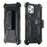 For Apple iPhone 13 Pro (6.1") Hybrid 3in1 Combo Holster Belt Clip with Kickstand, Full-Body Protective Military-Grade  Phone Case Cover