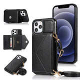 For Samsung Galaxy A33 5G Wallet Case Credit Card ID Holder Lanyard Detachable Neck Strap Protective Flip Slim PU Leather  Phone Case Cover