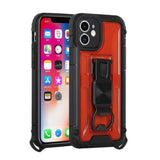 For Apple iPhone 11 Heavy Duty Military Grade Rugged Hybrid with Magnetic Kickstand, Carabiner, Bottle Beer Opener  Phone Case Cover