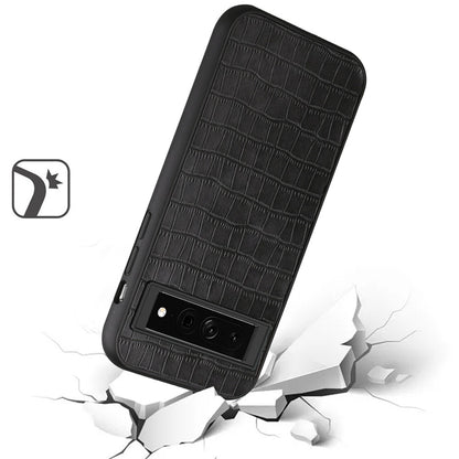 For Apple iPhone XR Ultra Slim Thin PU Leather Crocodile Design Flip Snap On Hybrid Shockproof TPU PC Hard Shell Durable  Phone Case Cover