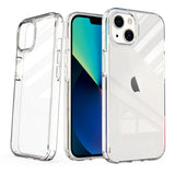 For Apple iPhone 13 Pro (6.1") Clear Designed Slim Thin Transparent Military Grade Drop Hybrid Hard PC Back and TPU Bumper Protective Transparent Phone Case Cover