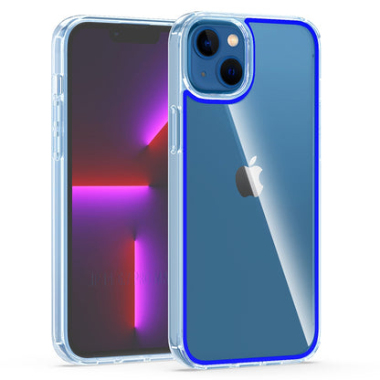For Apple iPhone 14 Plus (6.7") Transparent Acrylic TPU Hybrid Cushion Rigid Shock Protection Rubber Bumper Hard Back  Phone Case Cover