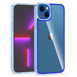 For Apple iPhone 14 /14 Pro Max Transparent Acrylic Hybrid Cushion Rigid Shock Protection Rubber Bumper Hard Back  Phone Case Cover