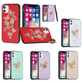 For Samsung Galaxy Z Fold 3 5G 3D Diamonds Bling Sparkly Glitter Ornaments Engraving Hybrid Armor Rugged Metal Fashion  Phone Case Cover