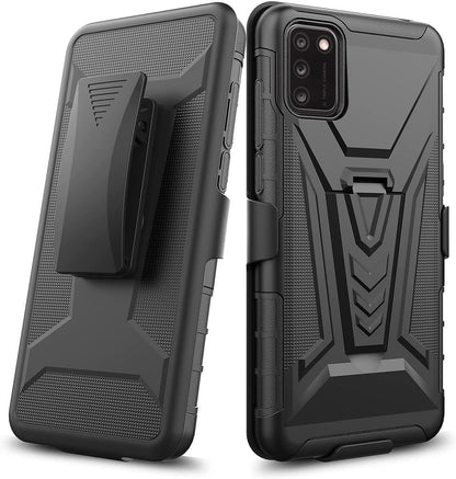 For Nokia X100 Hybrid Armor V Kickstand with Swivel Belt Clip Holster Heavy Duty 3in1 Stand Defender Shockproof Rugged  Phone Case Cover