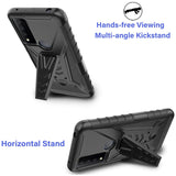 For Samsung Galaxy A53 5G Belt Clip Holster Dual Layer Shockproof with Clip On & Kickstand Heavy Duty Full Body Hybrid Black Phone Case Cover