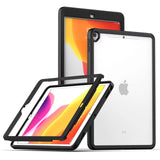 Case for Apple iPad Mini 6th Gen 8.3 inch Slim Transparent Hybrid with Built-in Screen Protector Absorbs Shock Dual Layer Protective Clear Black Tablet Cover