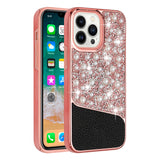 For Apple iPhone 11 (6.1") Bling Pearl Diamonds Design Glitter Hybrid Thick Hard TPU Shiny Protective Rubber Frame  Phone Case Cover