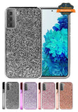 For Samsung Galaxy S22 /Plus Ultra Bling Rhinestone Diamond Shiny Glitter Hybrid Bumper Dual Layer Defender Rugged Shell Hard Rubber  Phone Case Cover